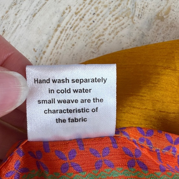 S.N.MODA Reversible 70% silk wrap skirt with tie one size - Picture 5 of 17